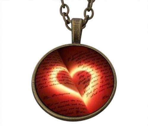 Colgante de la Suerte Corazón Rojo 22mm