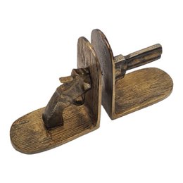 Bookend Gun - Gold - Antique Brass Shiny