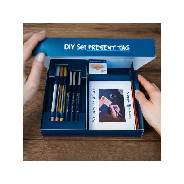 Set de bricolaje con etiqueta de regalo a medida