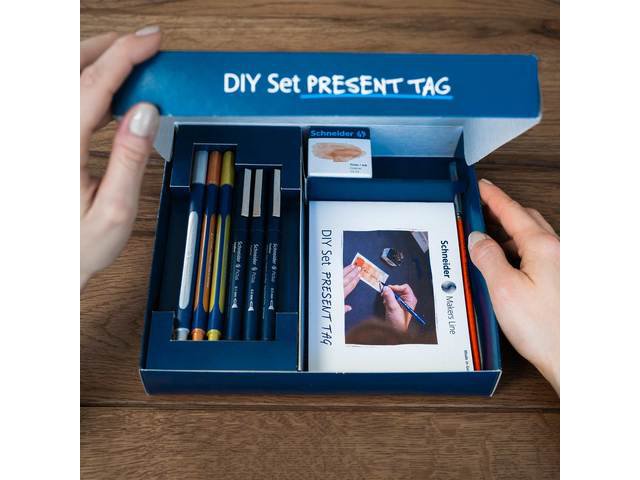 Set de bricolaje con etiqueta de regalo a medida