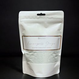 Lemongrass Ginger 330g - Refill Kit, a scented candle with a blend of lemongrass and ginger essential oils, in a resealable pouch for easy refilling.