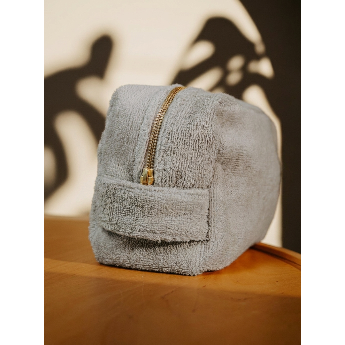 Pamukia GOTS Organic Cotton Terry Toiletry Bag 15 × 25 cm | Essence Collection