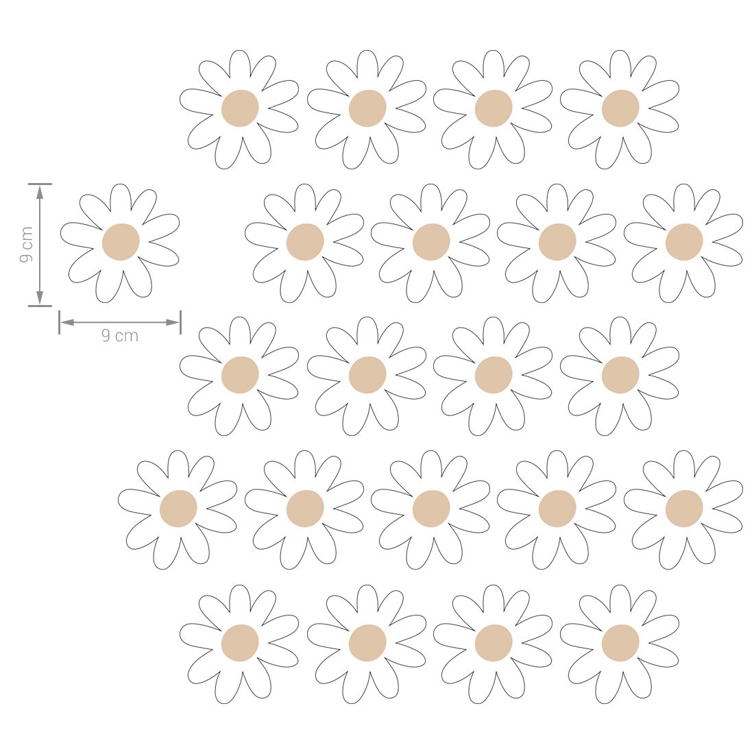 Wandaufkleber | Daisy VI