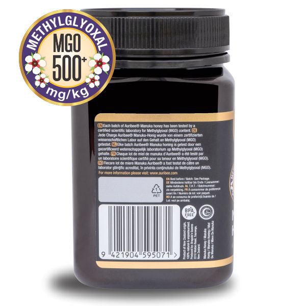 100 % ren, rå Manuka honning MGO 500+ (500 gram)