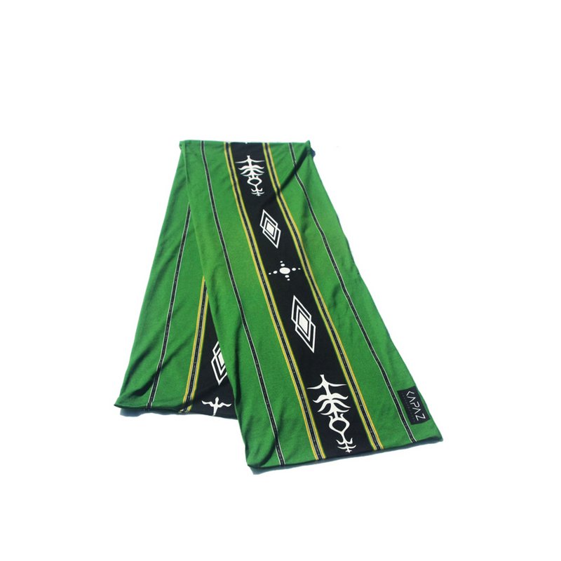 Sciarpa KAPAZ - Verde tenun