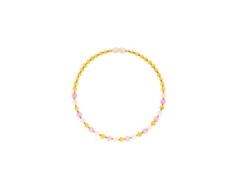 Amber and Jade/Rose Quartz - Baby necklace