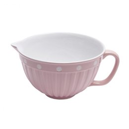 Bol à pâte rose avec anse et pois Isabelle Rose