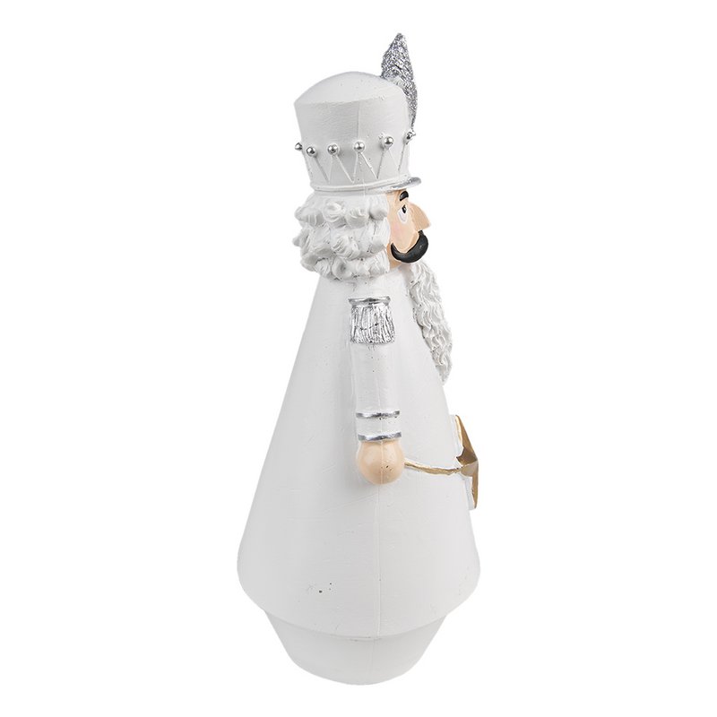 Kerstdecoratie Notenkraker 24 cm Wit Kunststof