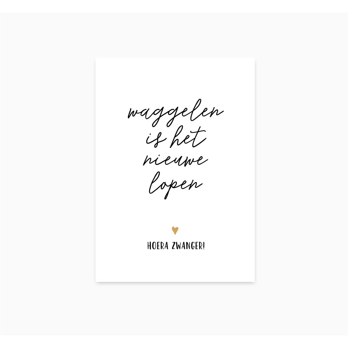 A6 Postkarte || Hurra schwanger