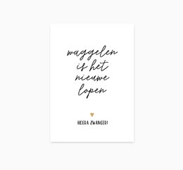 A6 Postkarte || Hurra schwanger