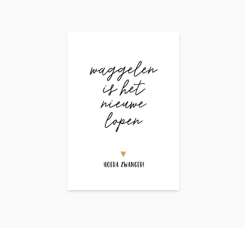 A6 Postkarte || Hurra schwanger