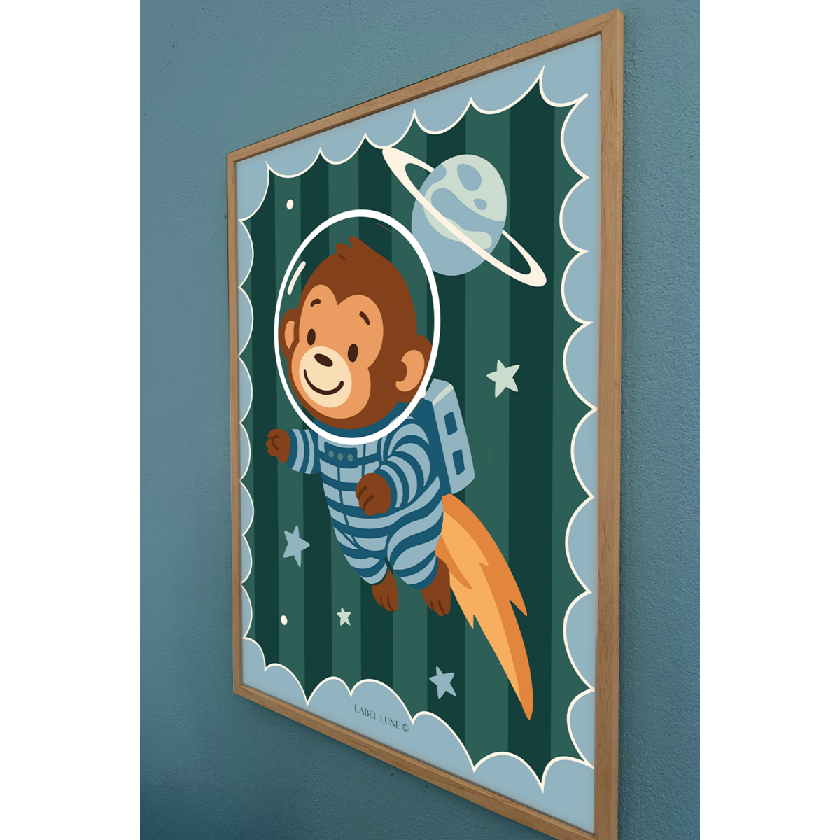 Póster habitación infantil - Mono Onno