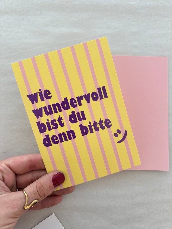 Postkort hvor vidunderligt er du tak