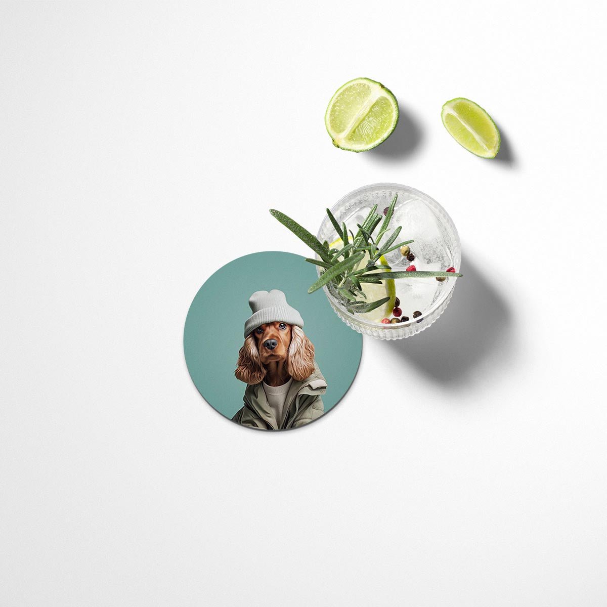 Funny Dogs Coasters Set - IV