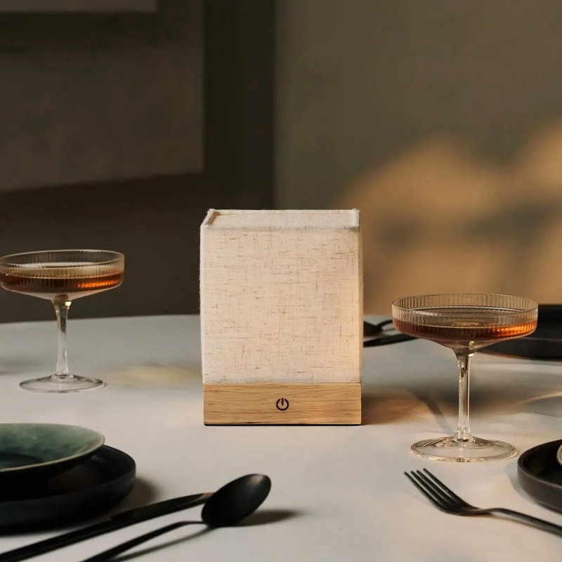 Zano Light Brown Rechargeable Lamp