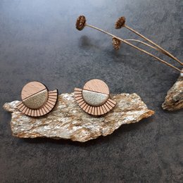 AZTEQUE gold earrings