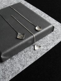 MATERIKA chain earrings square