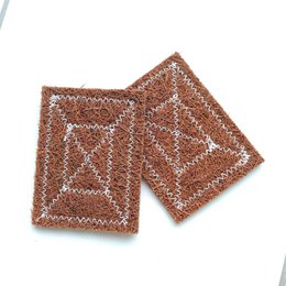 Kokosfiber skuresvamp sæt med 2 stk