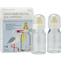 Natursutten Set aus zwei Glastrinkflaschen 110 ml