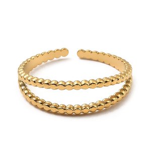 LOUIZ Minimalist Ring Twice as Nice