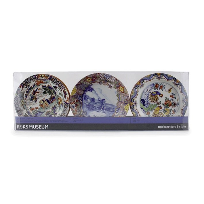 Coasters, Delft Blue Plates,  Rijksmuseum