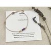 Armband rock, thinking of you, zilver en goud