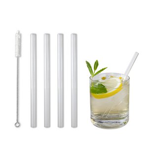Glass drinking straw