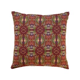 Coussin NIN-NIT Roses Classiques | 100% coton tissé | décoratif avec imprimé fleurs, roses et feuilles | rouge | Bordeaux | lilas | rose | vert | orange | multicolore | 50x50cm