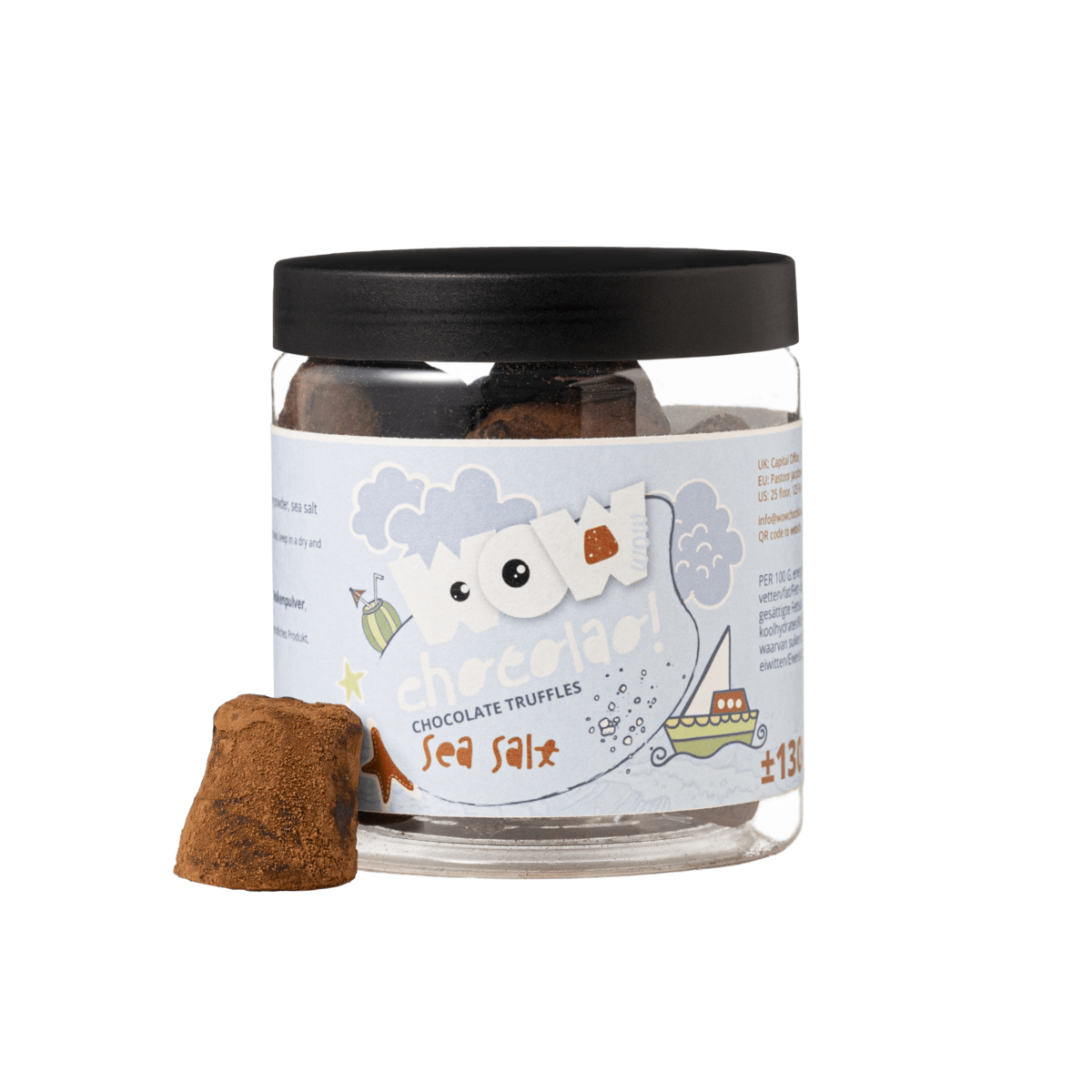 Sea Salt Summer Truffles Gift Jar 130g | Refreshing Chocolate
