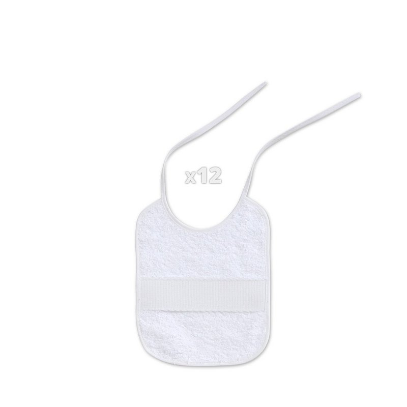 BABERO PUNTO DE CRUZ 20X25 PACK 2 CON PERCHA BLANCO