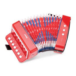 Accordeon - Rood met Muziekboek