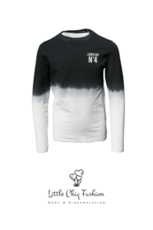 LewyLou NO4 Longsleeve tie dye black and white