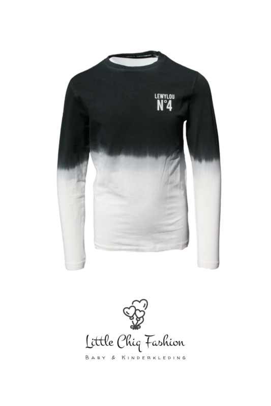 LewyLou NO4 Longsleeve tie dye black and white