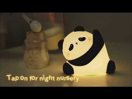 Luce notturna Kungfu Panda – Lampada LED in morbido silicone per la cameretta e il comodino