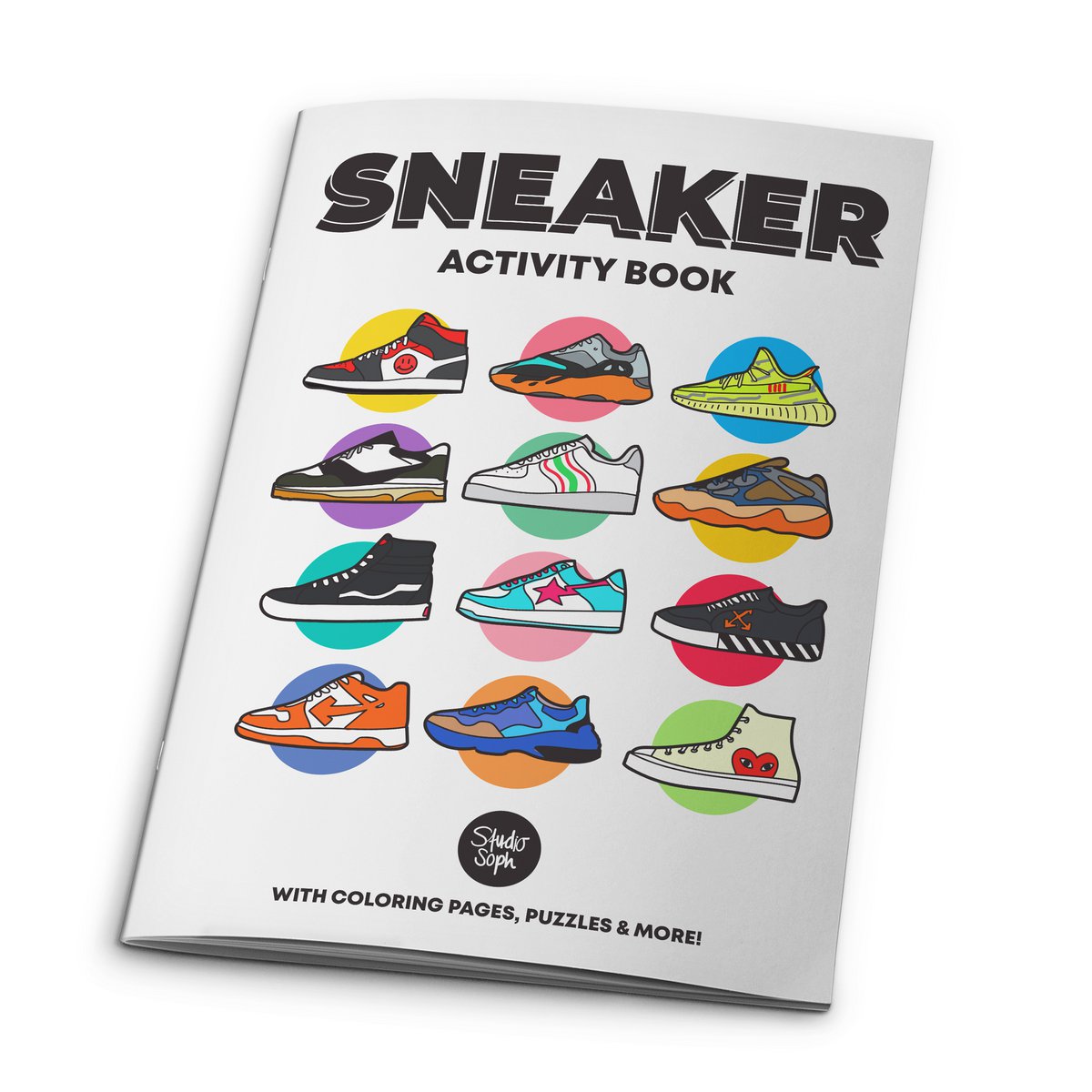 Libro de actividades de zapatillas