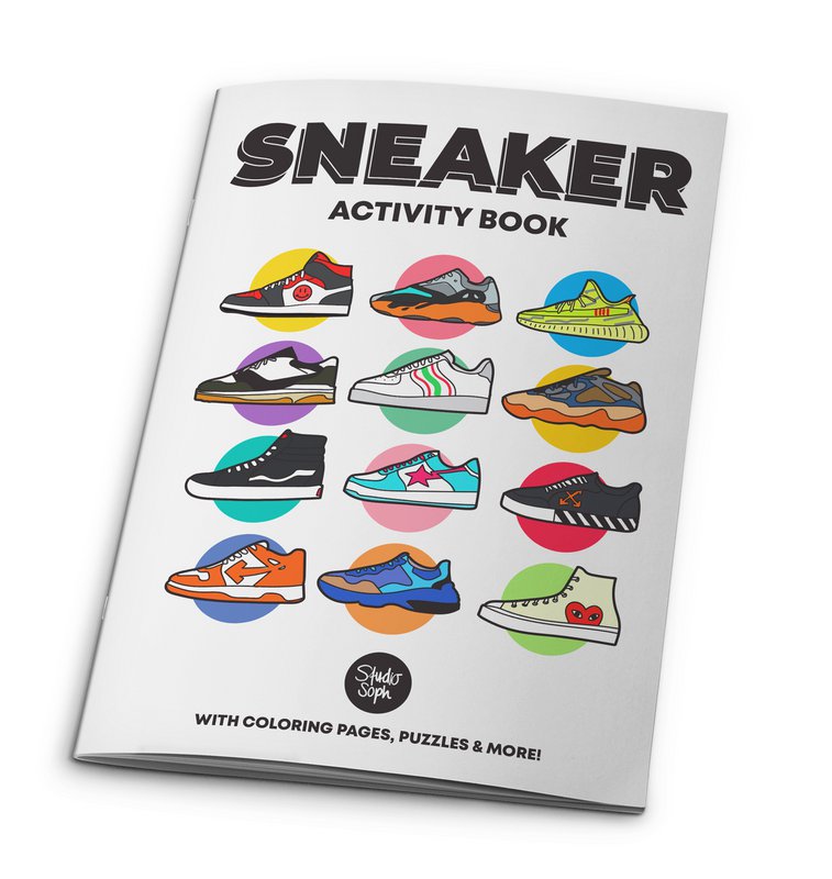 Libro de actividades de zapatillas