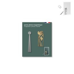 magnetic metal photo holder - art nouveau "reed"