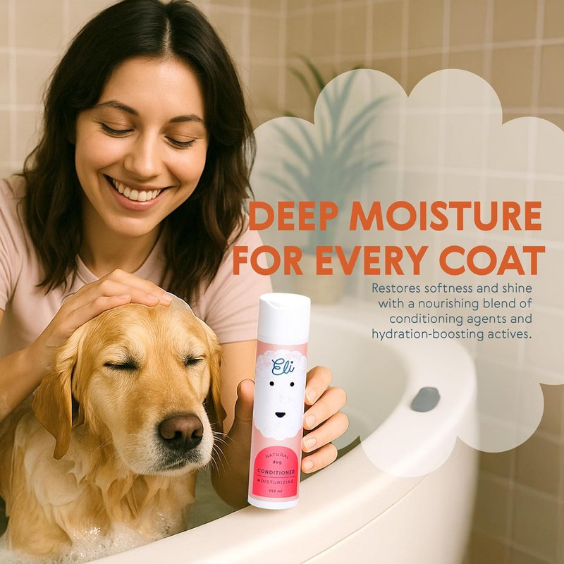 Après-shampoing naturel pour chien hydratant 250 ml