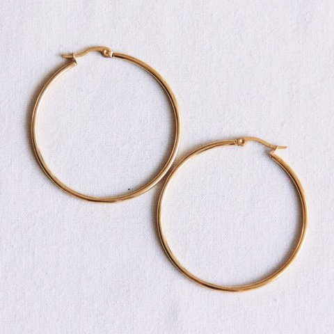 RVS creol 50mm 'basic' - goud