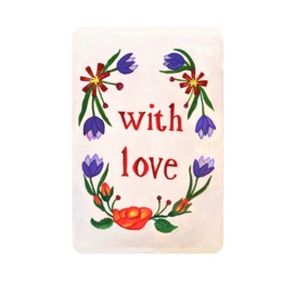 Tarjetas de Flores Sostenibles | Postales de moda | Tarjetas de felicitación artísticas coloridas para adultos
