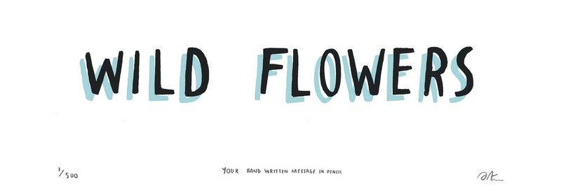Wilde bloemen print