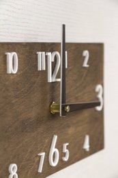 Wall clock, Wooden wall clock