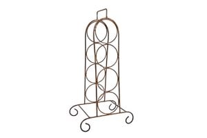 Wine rack Joris brass metal 44x20x135cm