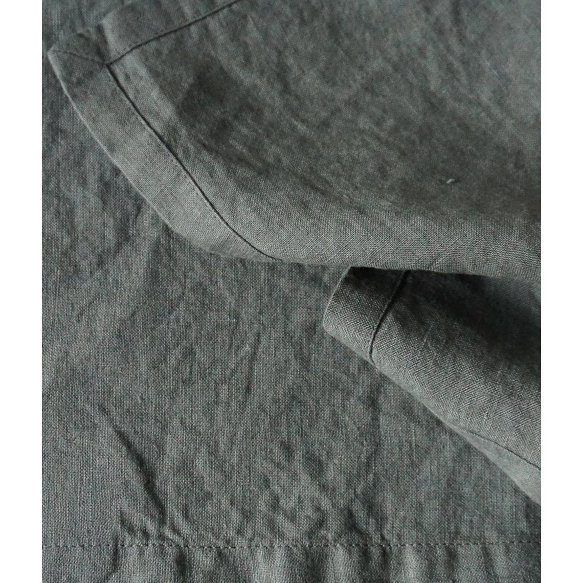 Leinendecke Holz