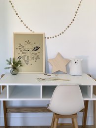 Gold paper poster - The raccoon