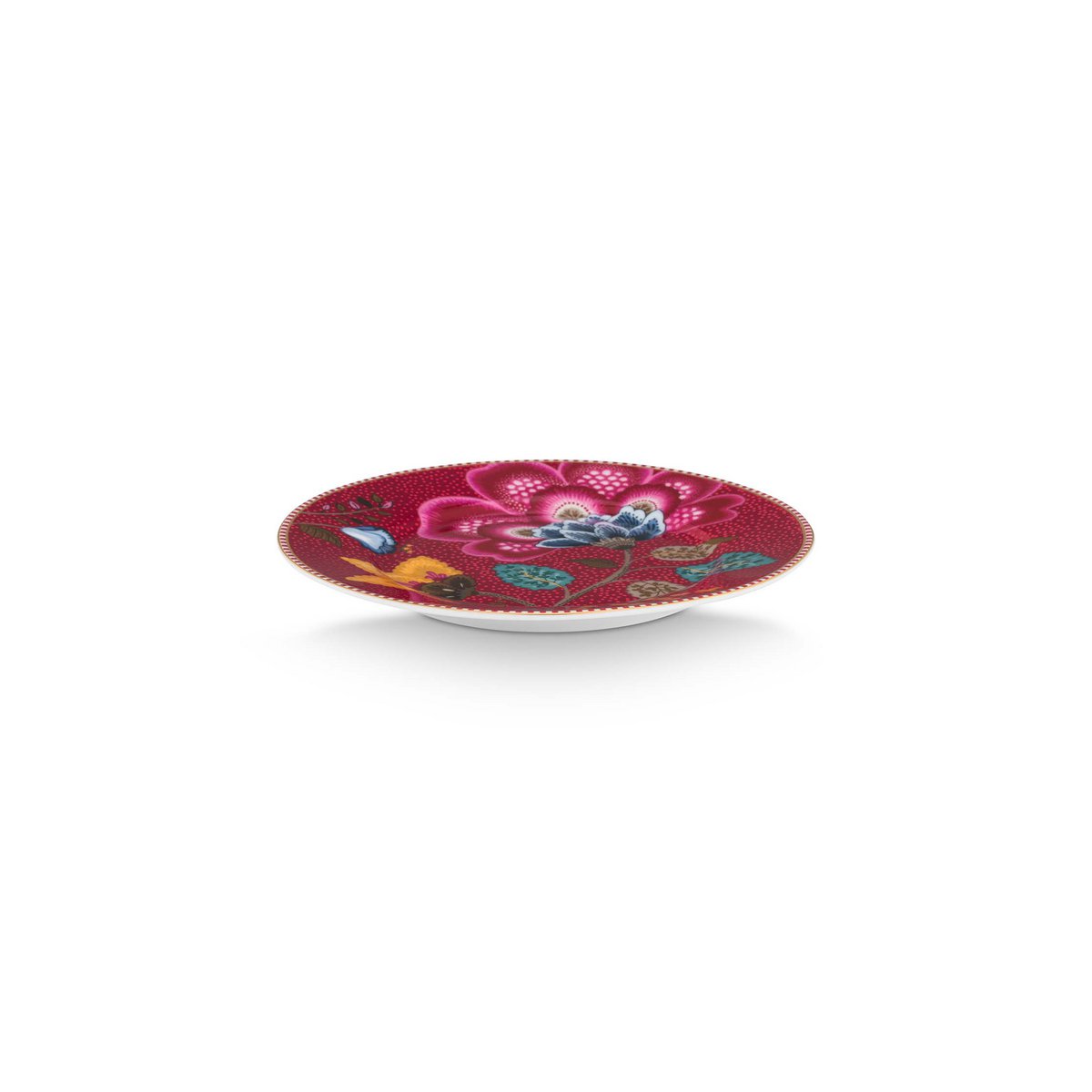 Plate Blooming Tales Fantasy Dark Red 17cm