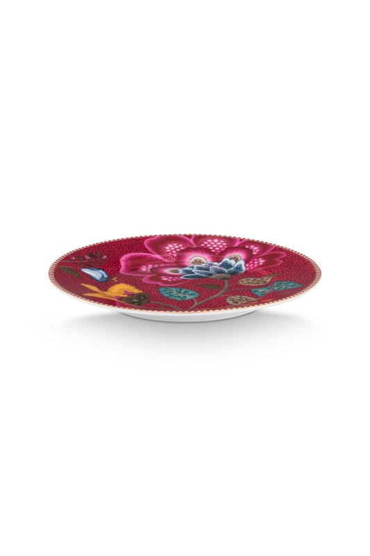 Plate Blooming Tales Fantasy Dark Red 17cm