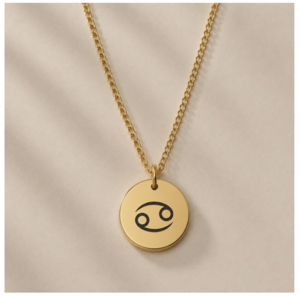 Zodiac Sign Necklace Gold Cancer / Cancer