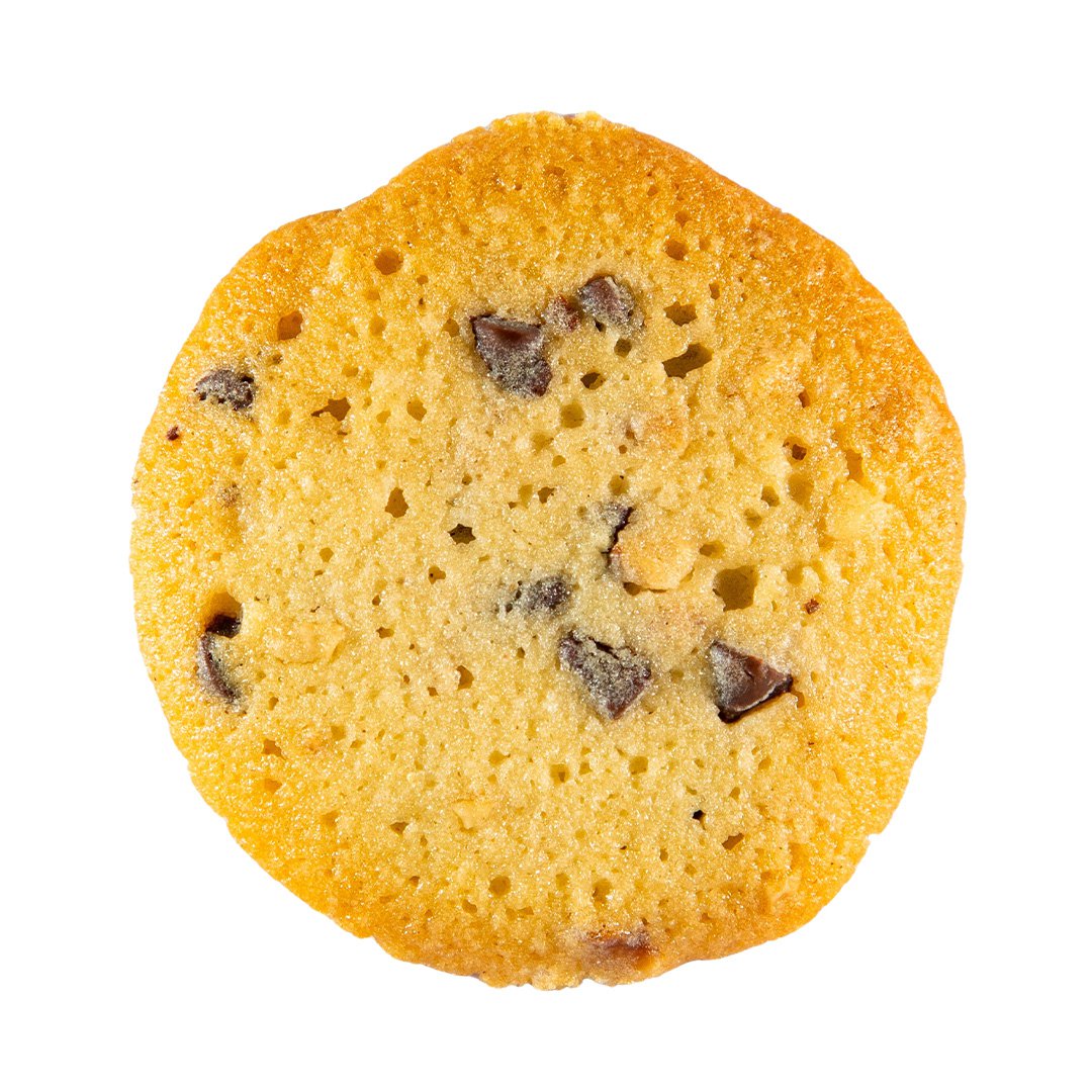 Fondant chocolate and hazelnut chip cookies - 100 g bag