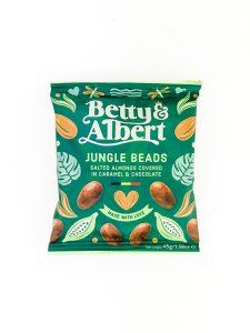 Jungle kralen 45g - amandelen bedekt met chocolade